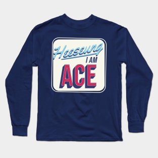 Enhypen Heeseung Ace engene typography | Morcaworks Long Sleeve T-Shirt